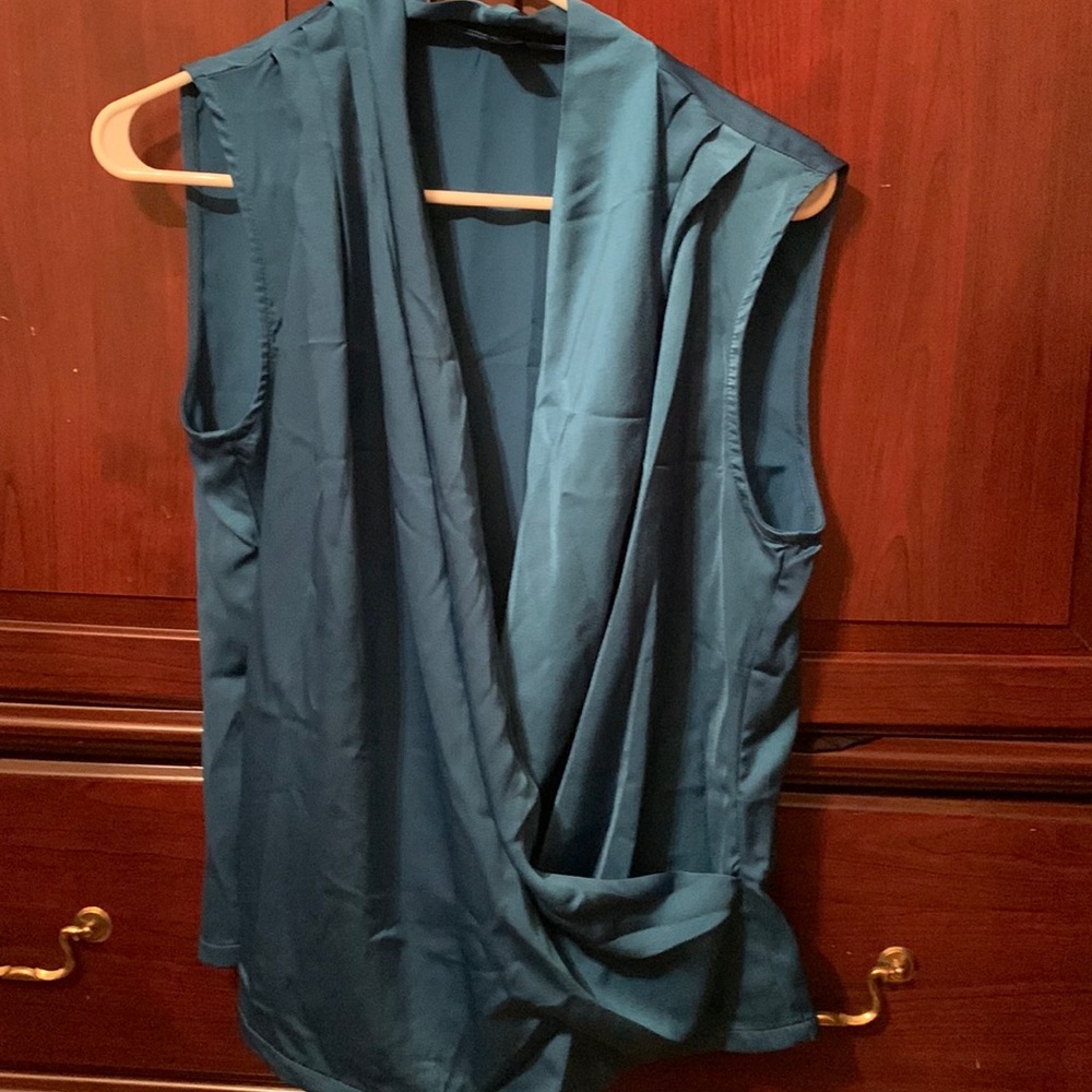 SHEIN top in a beautiful teal blue color. Never worn in excellent condition